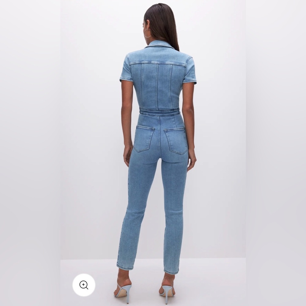 Good American Fit for Success Jumpsuit, Blue Various Sizes NIP - Picture 4 of 7